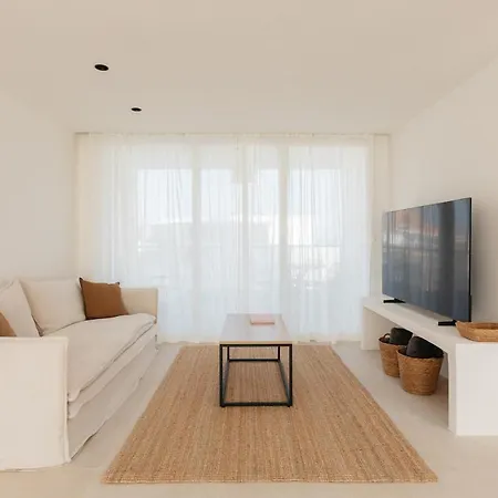 公寓 Luxury Seafront New Design & Private Terrace 哈维亚